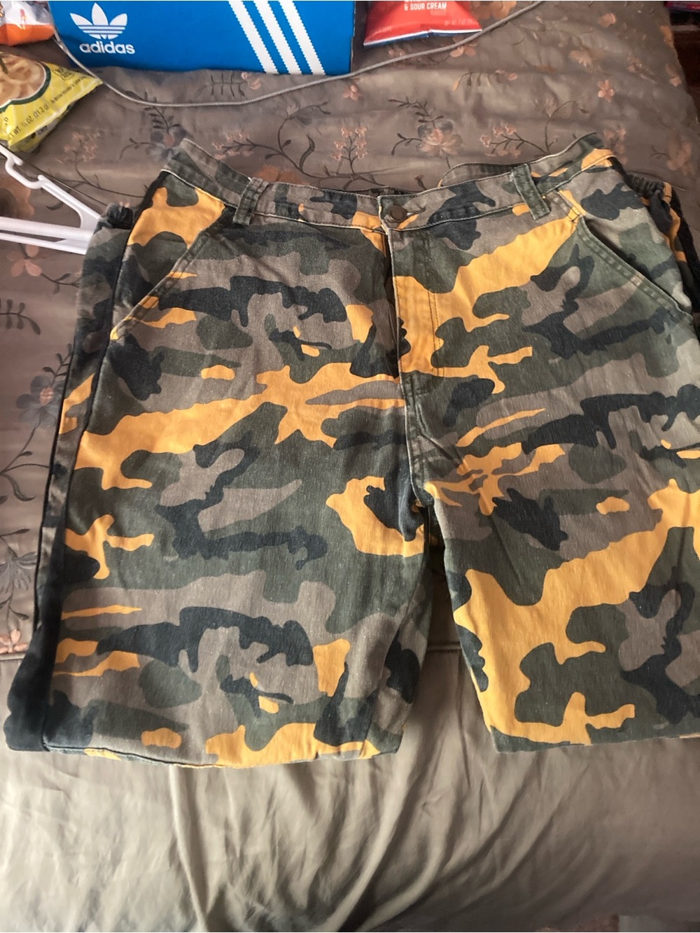 American Bazi Yellow & Green Camo Cargo Pants - Picture 6 of 8